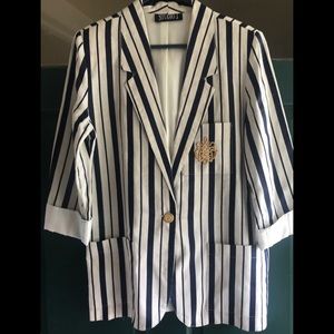 NWOT! NAUTICAL LINEN BLAZER